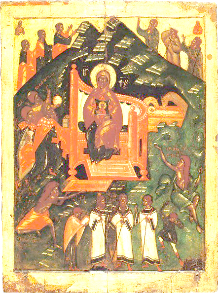 Icono-Catedral-de-la-Virgen_Iglesia-de-Pskov-Varvara_Finales-del-siglo XIV